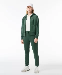 Lacoste Sweatshirts-Women'S Hooded Organic Fleece Zipped Jogger Sweatshirt