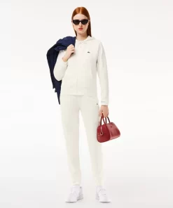 Lacoste Tracksuits-Women'S Hooded Organic Fleece Zipped Jogger Sweatshirt