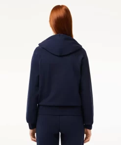 Lacoste Sweatshirts-Women'S Hooded Organic Fleece Zipped Jogger Sweatshirt