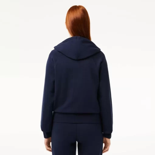 Lacoste Sweatshirts-Women'S Hooded Organic Fleece Zipped Jogger Sweatshirt