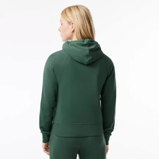 Lacoste Sweatshirts-Women'S Hooded Organic Fleece Zipped Jogger Sweatshirt