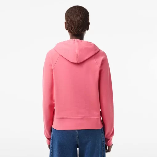 Lacoste Sweatshirts-Women'S Hooded Organic Fleece Zipped Jogger Sweatshirt