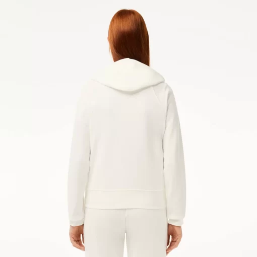 Lacoste Tracksuits-Women'S Hooded Organic Fleece Zipped Jogger Sweatshirt