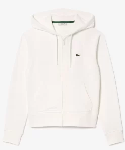 Lacoste Tracksuits-Women'S Hooded Organic Fleece Zipped Jogger Sweatshirt