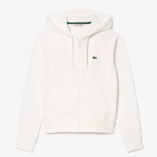 Lacoste Tracksuits-Women'S Hooded Organic Fleece Zipped Jogger Sweatshirt