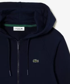 Lacoste Sweatshirts-Women'S Hooded Organic Fleece Zipped Jogger Sweatshirt