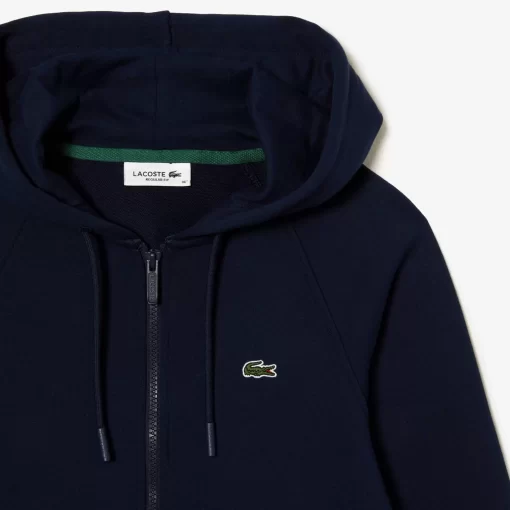 Lacoste Sweatshirts-Women'S Hooded Organic Fleece Zipped Jogger Sweatshirt