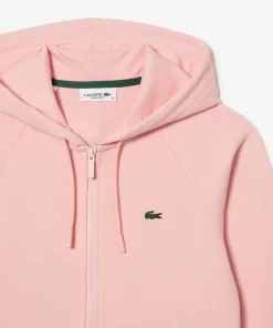 Lacoste Sweatshirts-Women'S Hooded Organic Fleece Zipped Jogger Sweatshirt