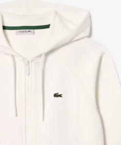 Lacoste Tracksuits-Women'S Hooded Organic Fleece Zipped Jogger Sweatshirt