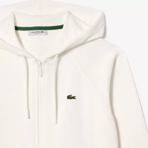 Lacoste Tracksuits-Women'S Hooded Organic Fleece Zipped Jogger Sweatshirt