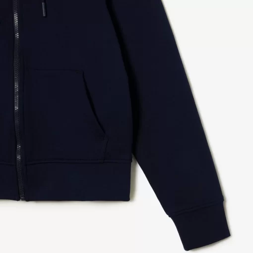 Lacoste Sweatshirts-Women'S Hooded Organic Fleece Zipped Jogger Sweatshirt