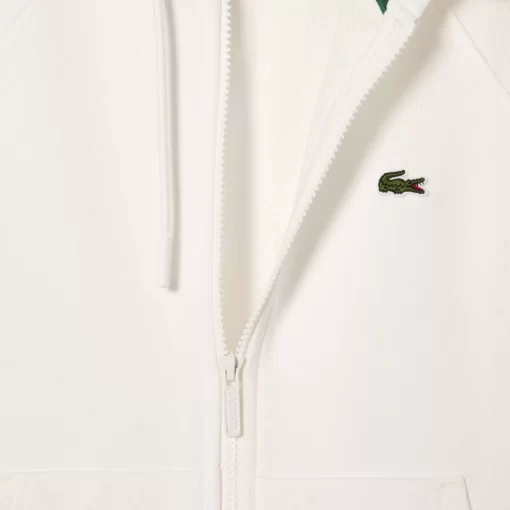 Lacoste Tracksuits-Women'S Hooded Organic Fleece Zipped Jogger Sweatshirt