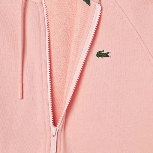 Lacoste Sweatshirts-Women'S Hooded Organic Fleece Zipped Jogger Sweatshirt