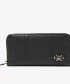 Lacoste Wallets & Small Leather Goods-Women'S Metal Plate Zip Wallet