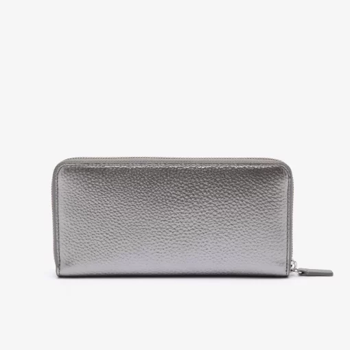 Lacoste Wallets & Small Leather Goods-Women'S Metal Plate Zip Wallet