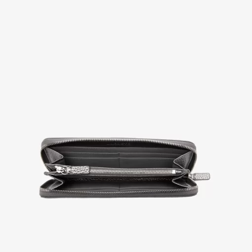 Lacoste Wallets & Small Leather Goods-Women'S Metal Plate Zip Wallet