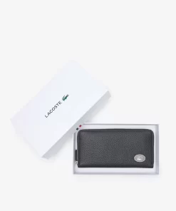 Lacoste Wallets & Small Leather Goods-Women'S Metal Plate Zip Wallet