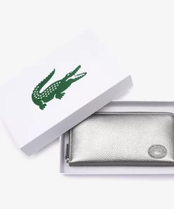 Lacoste Wallets & Small Leather Goods-Women'S Metal Plate Zip Wallet