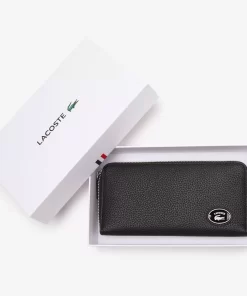 Lacoste Wallets & Small Leather Goods-Women'S Metal Plate Zip Wallet