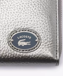 Lacoste Wallets & Small Leather Goods-Women'S Metal Plate Zip Wallet