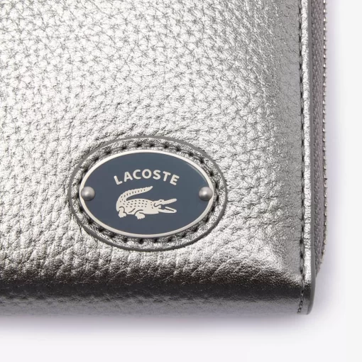 Lacoste Wallets & Small Leather Goods-Women'S Metal Plate Zip Wallet