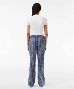 Lacoste Trousers & Shorts-Women'S Monogram Print Trackpants