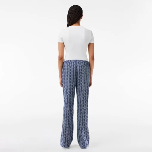 Lacoste Trousers & Shorts-Women'S Monogram Print Trackpants