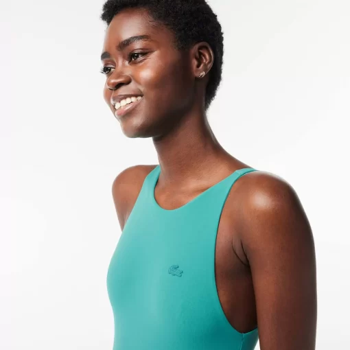 Lacoste Swimwear-Women'S One-Piece Recycled Polyamide Swimsuit