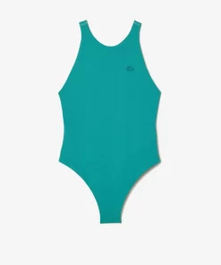 Lacoste Swimwear-Women'S One-Piece Recycled Polyamide Swimsuit