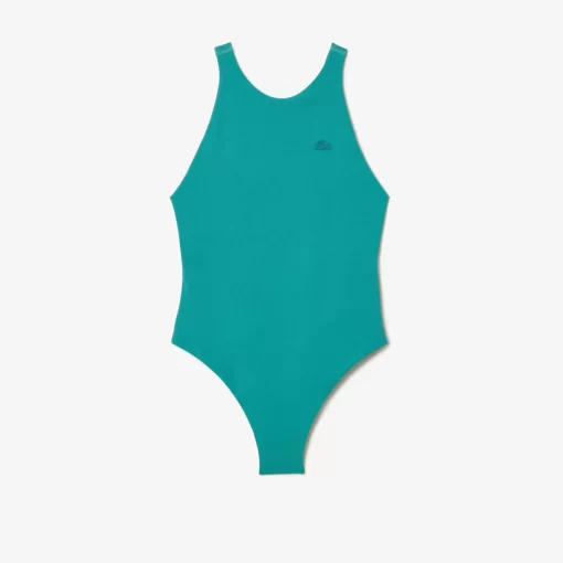 Lacoste Swimwear-Women'S One-Piece Recycled Polyamide Swimsuit