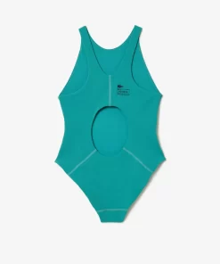 Lacoste Swimwear-Women'S One-Piece Recycled Polyamide Swimsuit