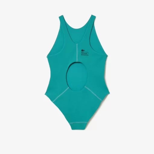 Lacoste Swimwear-Women'S One-Piece Recycled Polyamide Swimsuit