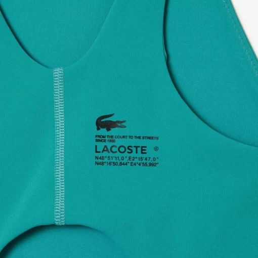 Lacoste Swimwear-Women'S One-Piece Recycled Polyamide Swimsuit