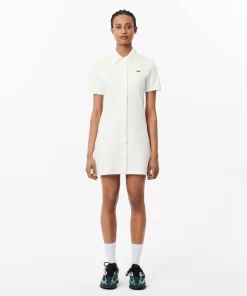 Lacoste Dresses & Skirts-Women'S Organic Cotton Buttoned Polo Dress