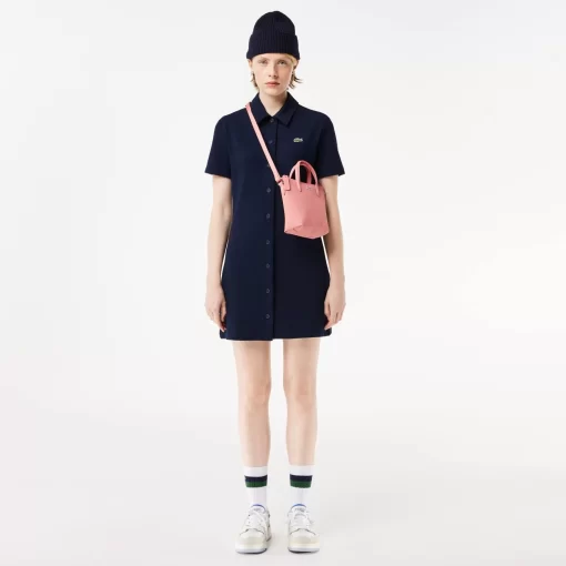 Lacoste Dresses & Skirts-Women'S Organic Cotton Buttoned Polo Dress