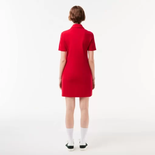 Lacoste Dresses & Skirts-Women'S Organic Cotton Buttoned Polo Dress