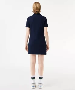 Lacoste Dresses & Skirts-Women'S Organic Cotton Buttoned Polo Dress