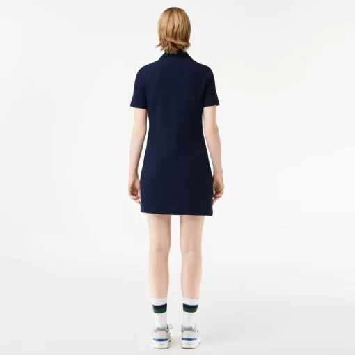 Lacoste Dresses & Skirts-Women'S Organic Cotton Buttoned Polo Dress