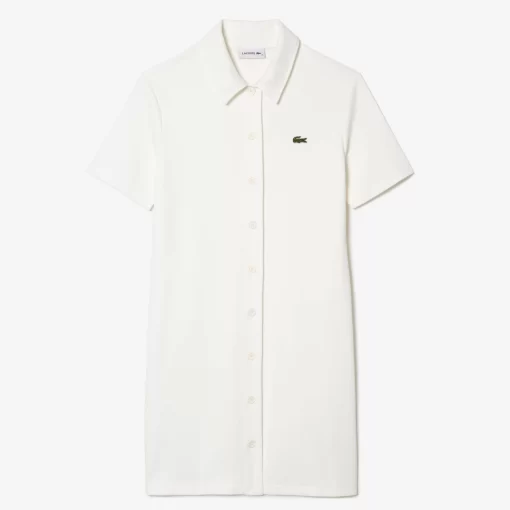 Lacoste Dresses & Skirts-Women'S Organic Cotton Buttoned Polo Dress