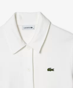 Lacoste Dresses & Skirts-Women'S Organic Cotton Buttoned Polo Dress