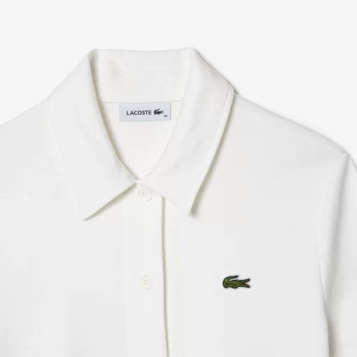 Lacoste Dresses & Skirts-Women'S Organic Cotton Buttoned Polo Dress