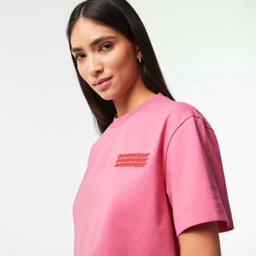 Lacoste T-Shirts-Women'S Oversized Cotton Jersey T-Shirt