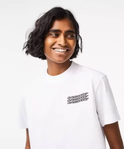 Lacoste T-Shirts-Women'S Oversized Cotton Jersey T-Shirt