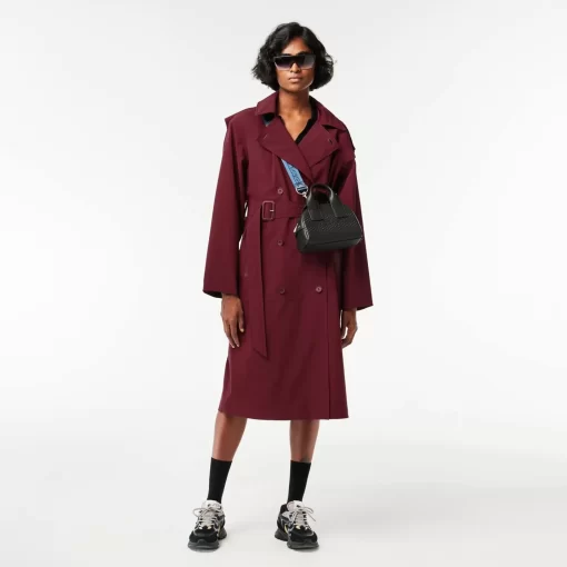 Lacoste Jackets & Coats-Women'S Oversized Trench Coat