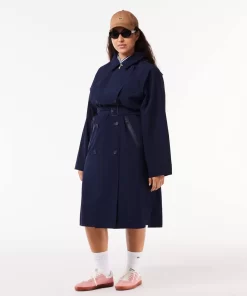 Lacoste Jackets & Coats-Women'S Oversized Trench Coat