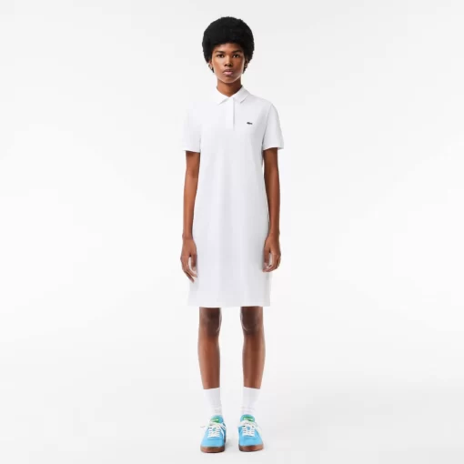 Lacoste Dresses & Skirts-Women'S Pique Knit Polo Dress