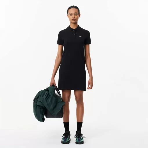 Lacoste Dresses & Skirts-Women'S Pique Knit Polo Dress