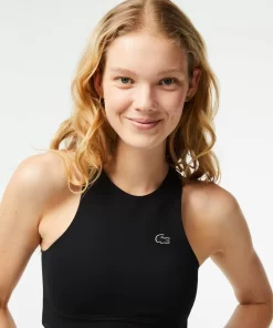 Lacoste Sport Clothing-Women'S Quick-Dry Recycled Polyamide Stretch Bra