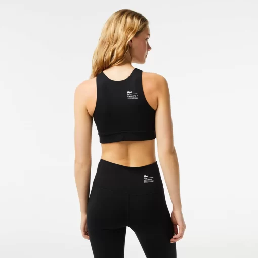 Lacoste Sport Clothing-Women'S Quick-Dry Recycled Polyamide Stretch Bra