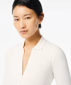 Lacoste Polo Shirts-Women'S Recycled Polyamide Collared Zip-Up Body